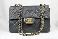 Chanel Classic Double Flap Bag Leder in schwarz Rufpreis  2.400.-